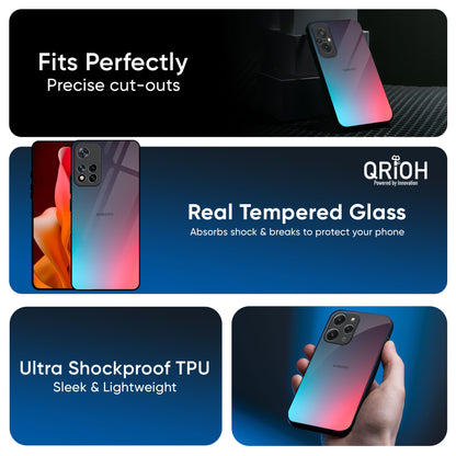 Rainbow Laser Glass Case for Redmi Note 14 5G