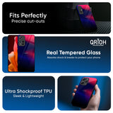 Blue Ombre Glass Case for Redmi Note 14 5G