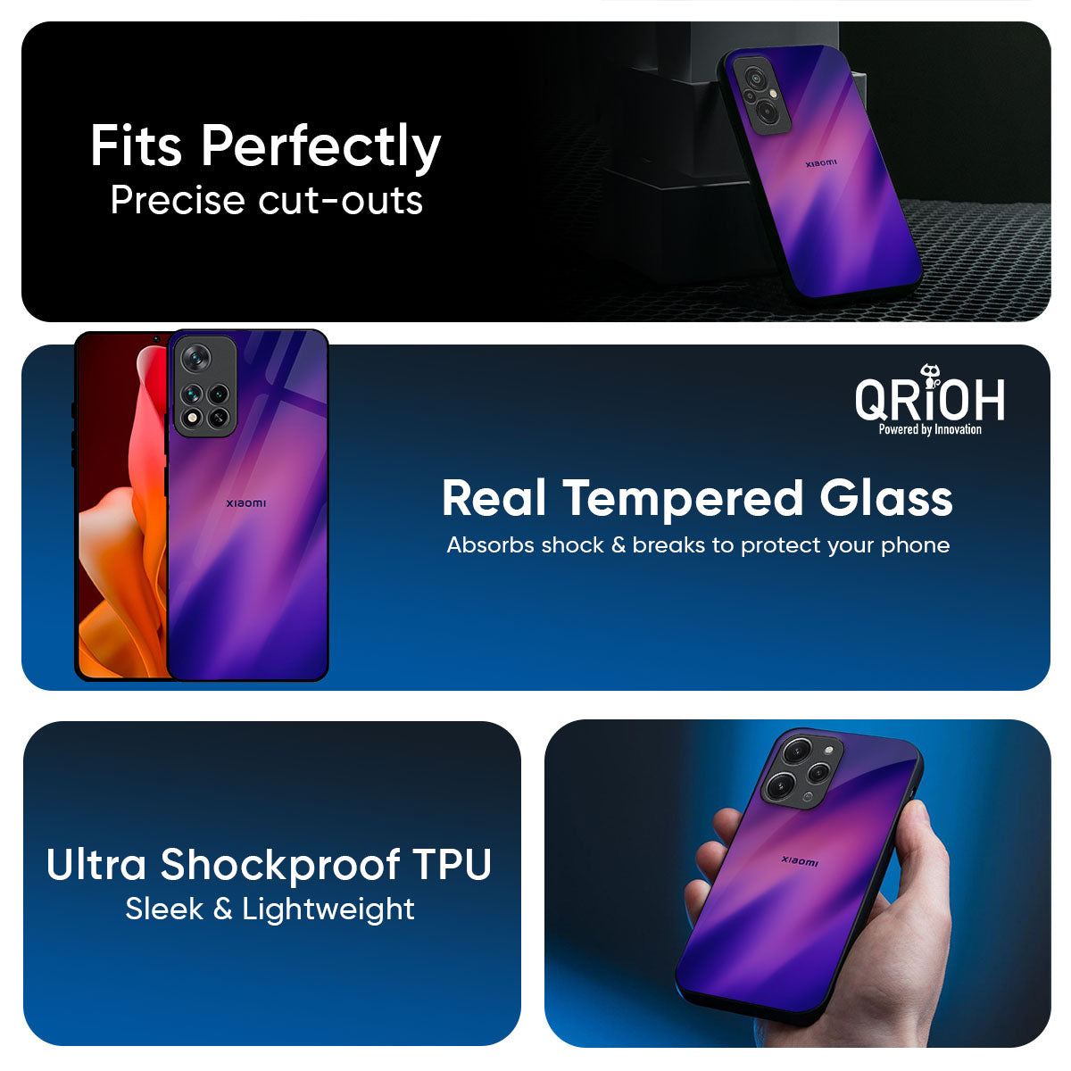 Pink Thunder Glass Case for Redmi Note 14 5G