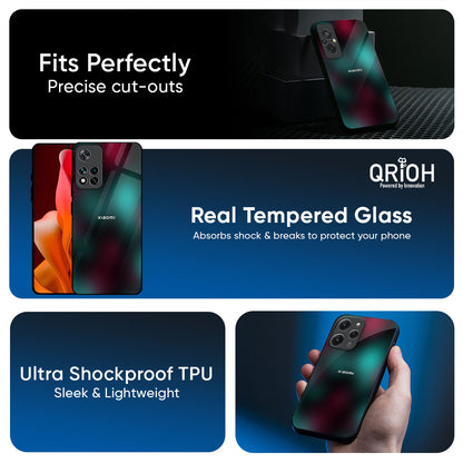 Dark Gradiant Glass Case for Redmi Note 14 5G