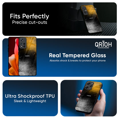 Gold Gradient Glass Case for Redmi Note 14 Pro 5G