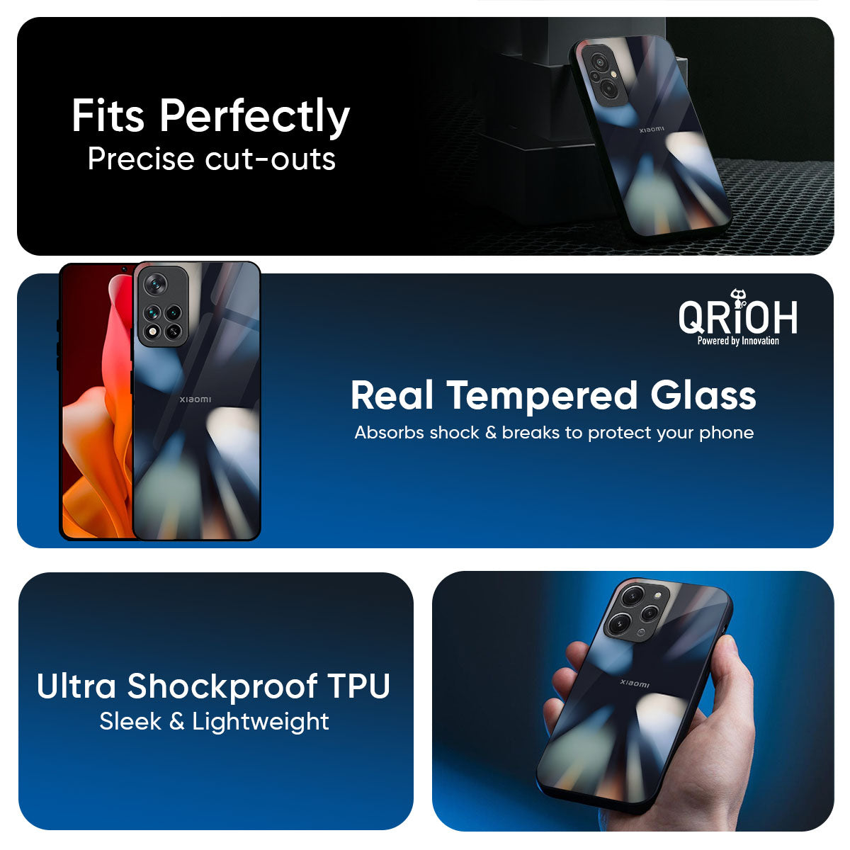 Colorful Illusion Glass Case for Redmi Note 14 5G