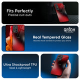 Red Garnet Glass Case for Redmi Note 14 5G