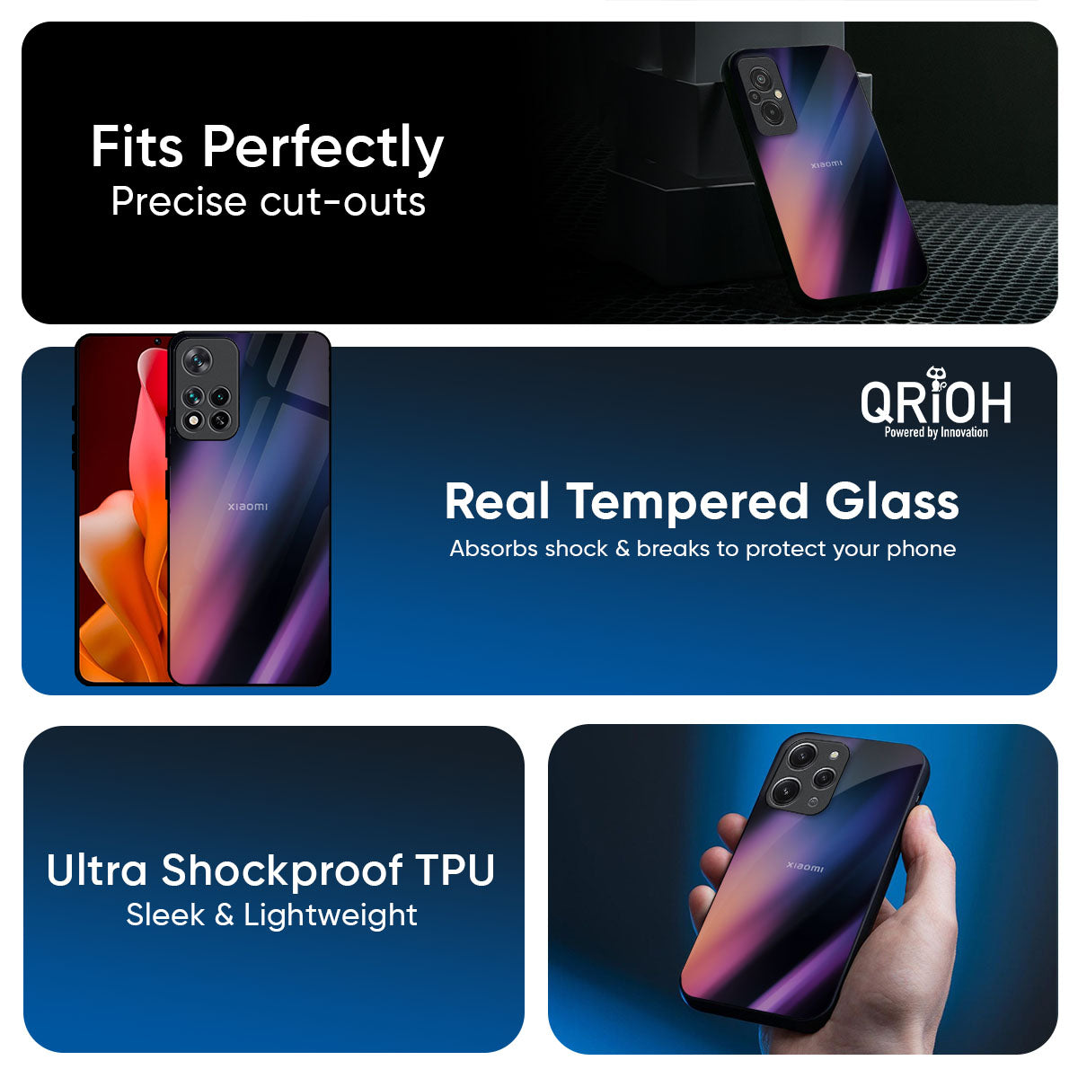 Color Fluid Glass Case for Redmi Note 14 5G