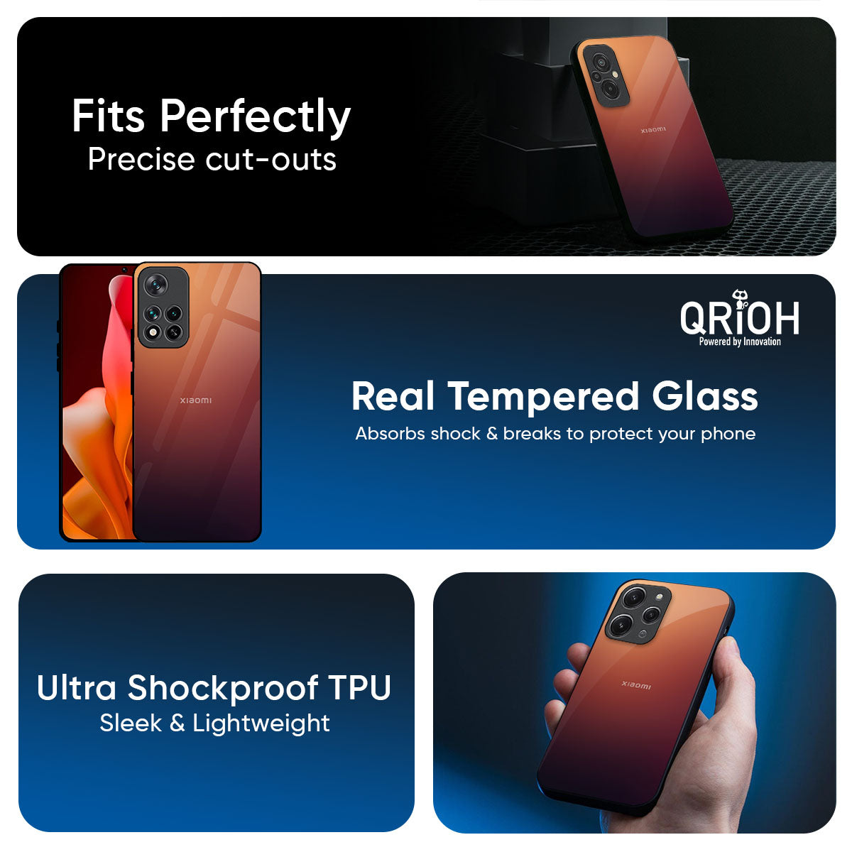 Sunset Background Glass Case for Redmi Note 14 5G