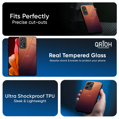 Sunset Background Glass Case for Redmi Note 14 5G