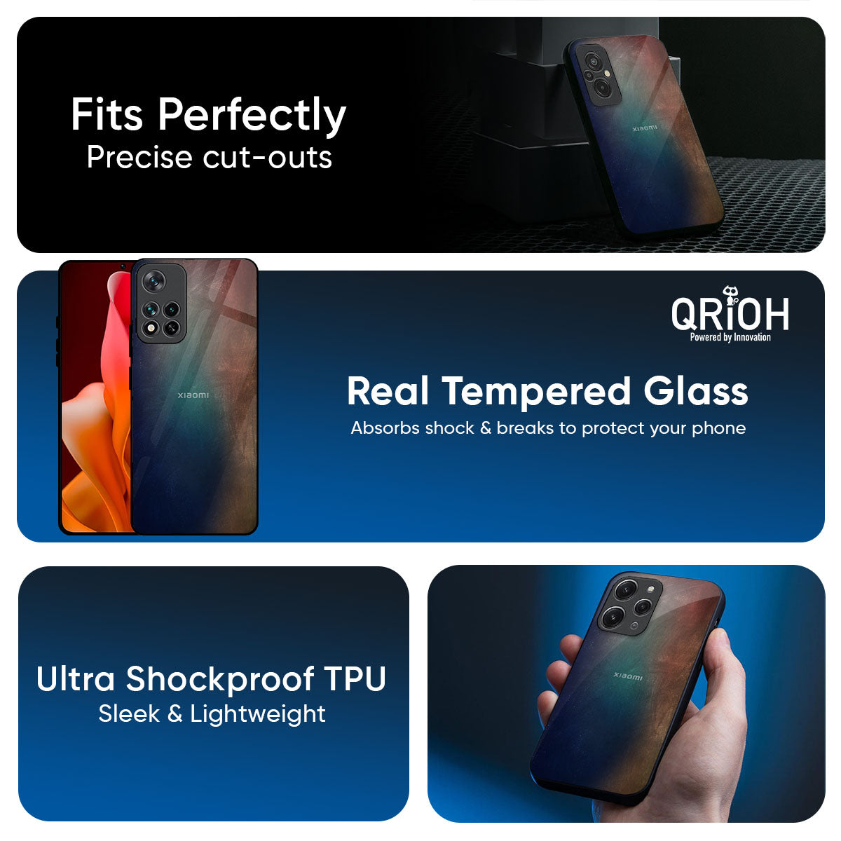 Rusty Gradient Glass Case for Redmi Note 14 5G