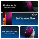 Purple Ombre Pattern Glass Case for Redmi Note 14 Pro 5G