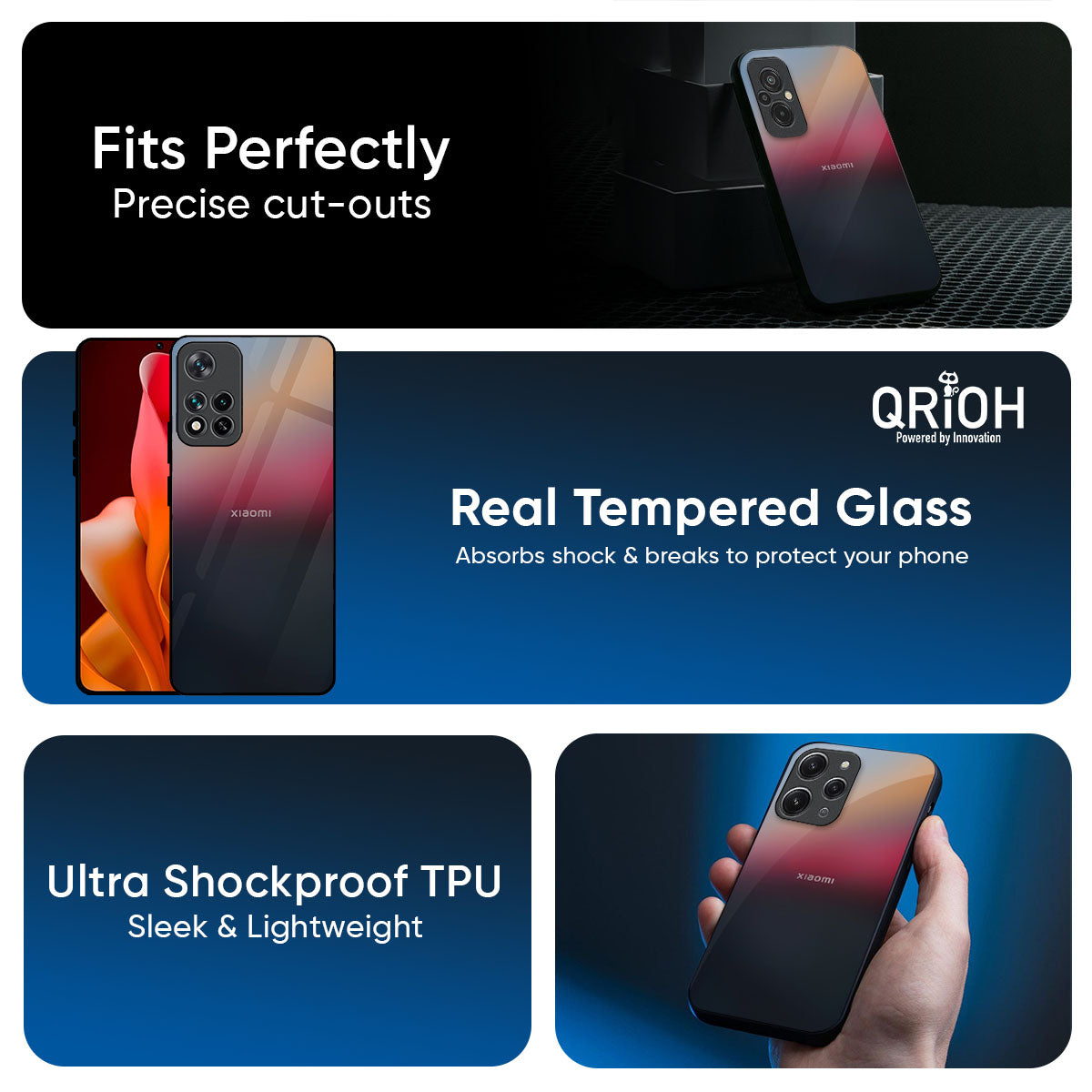 Ocean View Glass Case for Redmi Note 14 5G