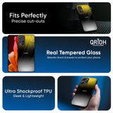 Yellow Shadow Glass Case for Redmi Note 14 5G
