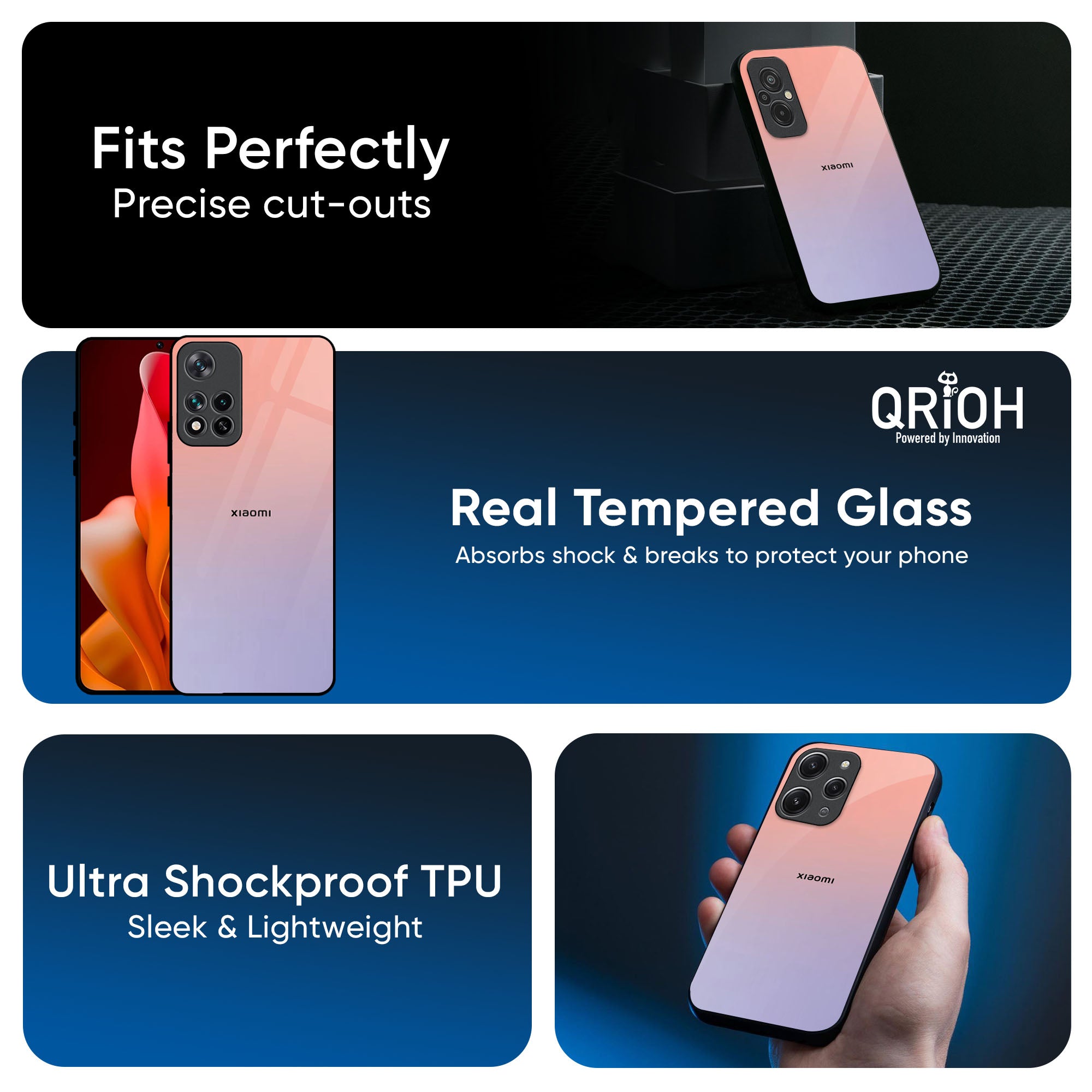 Dawn Gradient Glass Case for Redmi Note 14 Pro Plus 5G