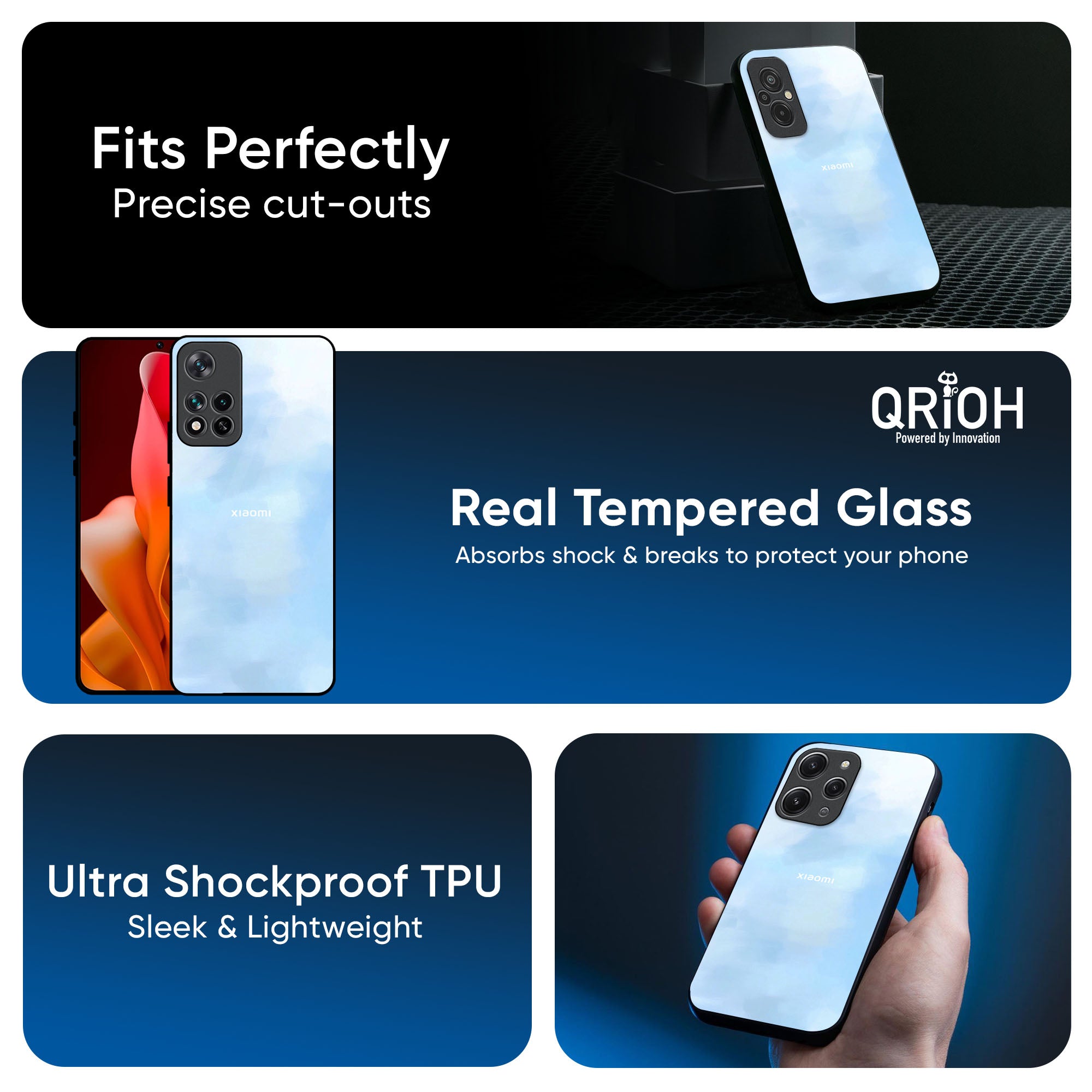 Bright Sky Glass Case for Redmi Note 14 5G