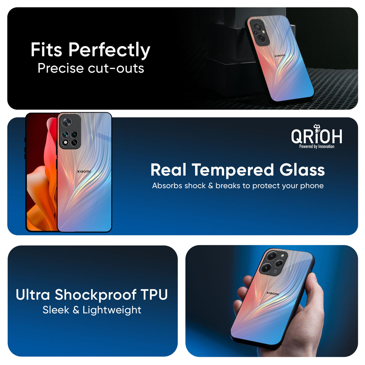 Mystic Aurora Glass Case for Mi 14 CIVI