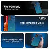 Celestial Blue Glass Case For Redmi Note 14 5G