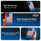 Blue & Pink Ombre Glass case for Redmi Note 14 Pro 5G