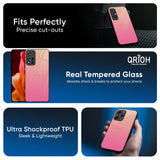 Pastel Pink Gradient Glass Case For Redmi Note 14 Pro 5G