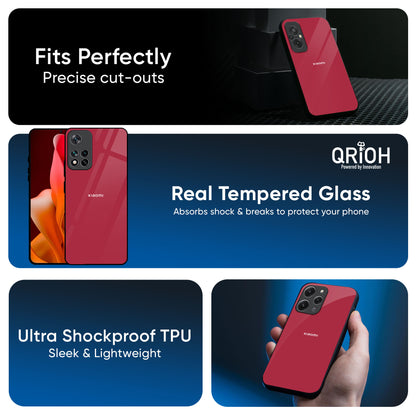 Solo Maroon Glass case for Redmi Note 14 5G