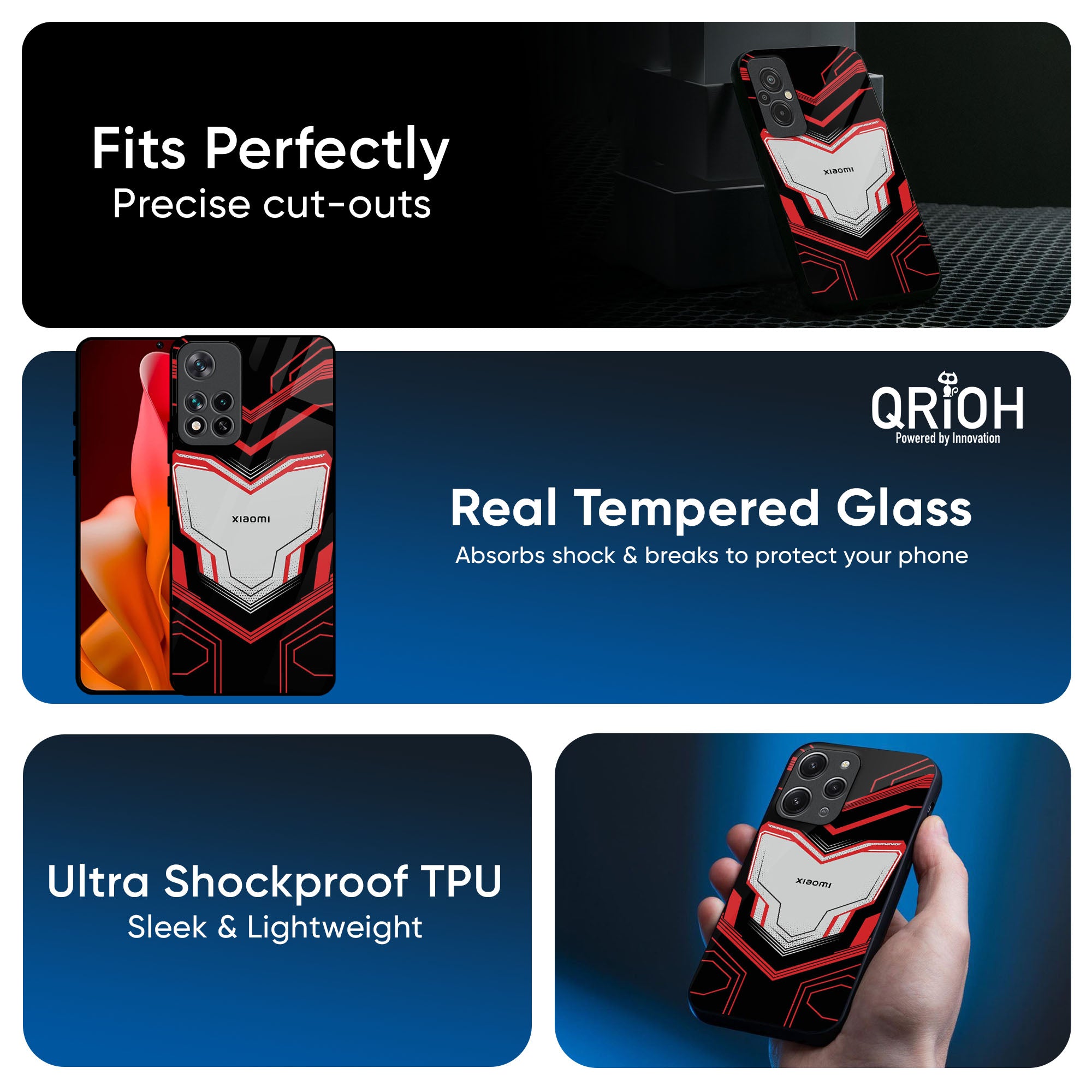 Quantum Suit Glass Case For Redmi Note 14 5G
