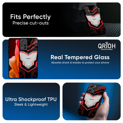 Quantum Suit Glass Case For Redmi Note 14 5G