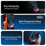 Brush Art Glass Case For Redmi Note 14 Pro 5G