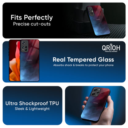 Smokey Watercolor Glass Case for Redmi Note 14 5G