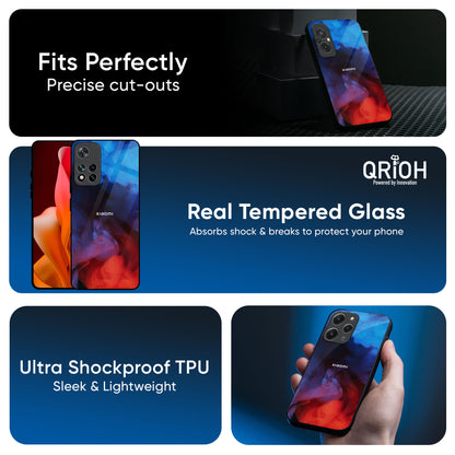 Dim Smoke Glass Case for Redmi Note 14 5G