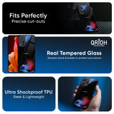Fine Art Wave Glass Case for Redmi Note 14 5G