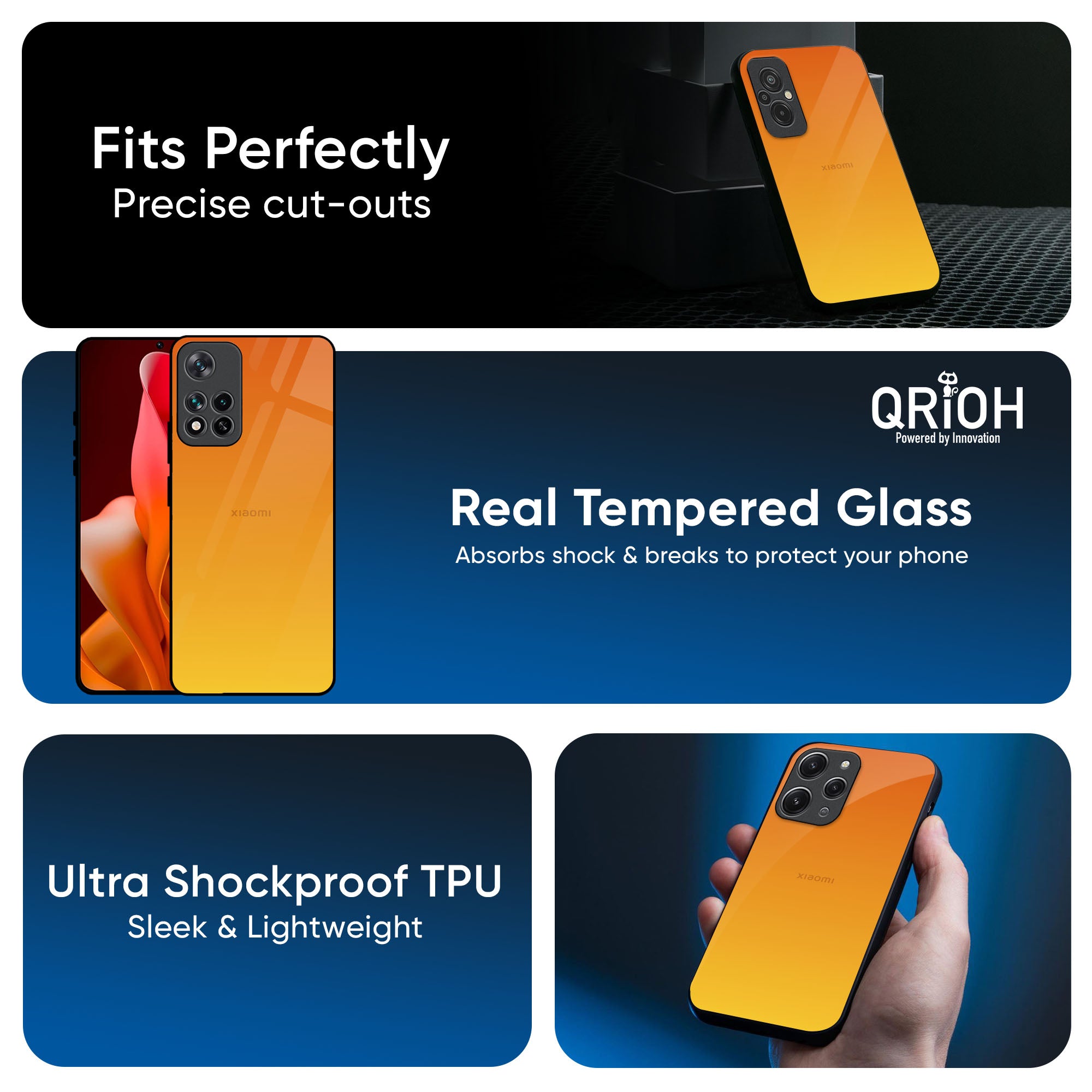Sunset Glass Case for Redmi Note 14 5G