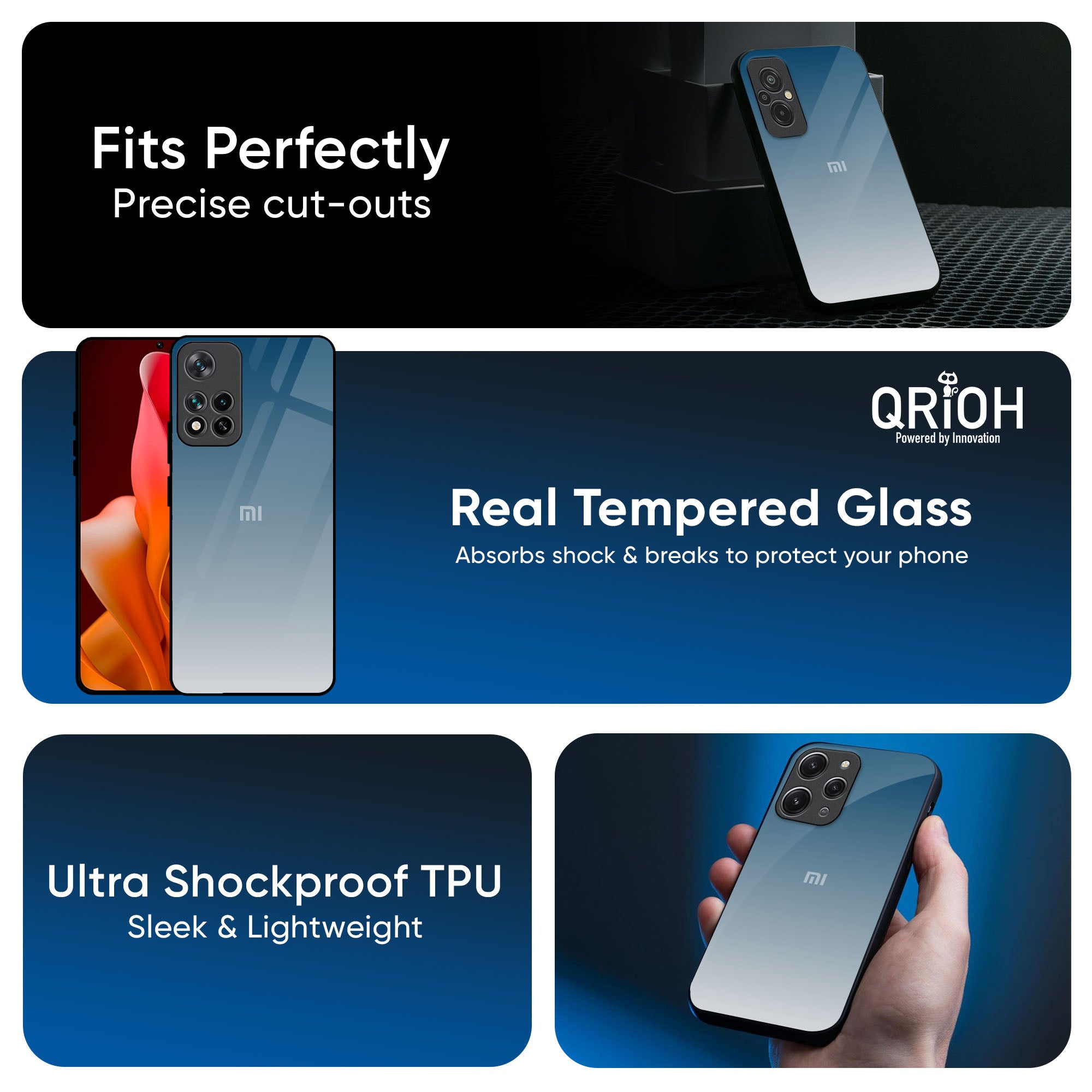 Deep Sea Space Glass Case for Redmi Note 14 5G