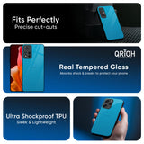 Blue Aqua Glass Case for Redmi Note 14 5G