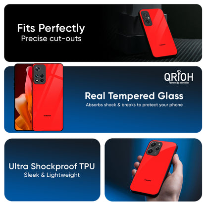 Blood Red Glass Case for Redmi Note 14 5G