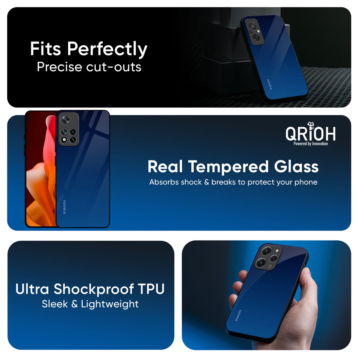 Very Blue Glass Case for Redmi Note 14 Pro Plus 5G