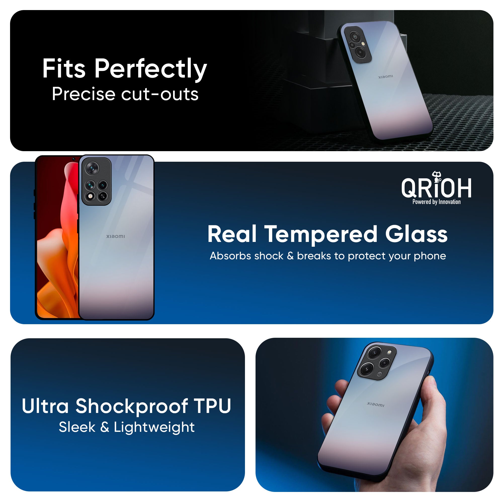 Light Sky Texture Glass Case for Redmi Note 14 Pro Plus 5G
