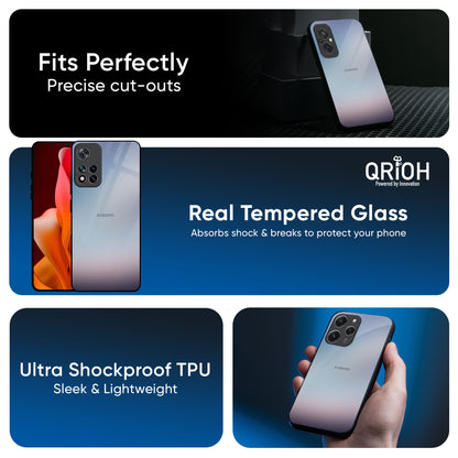 Light Sky Texture Glass Case for Redmi Note 14 5G
