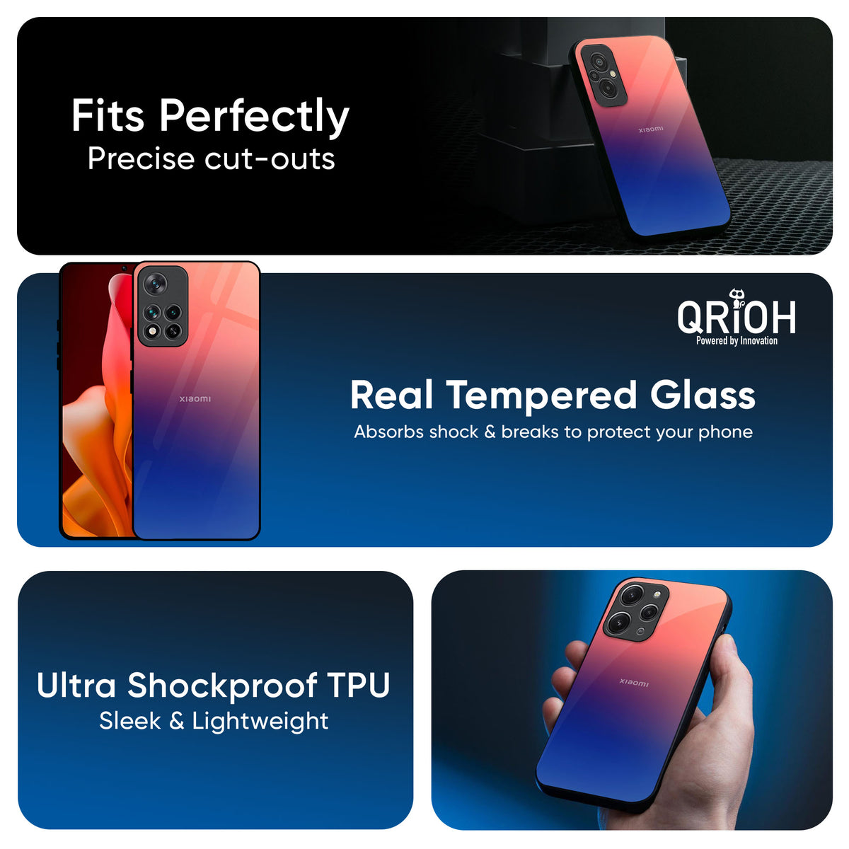 Dual Magical Tone Glass Case for Mi 14 CIVI