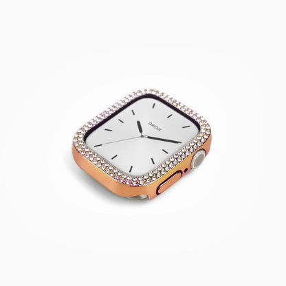 Rose Gold Double Halo Crystal Bumper Case