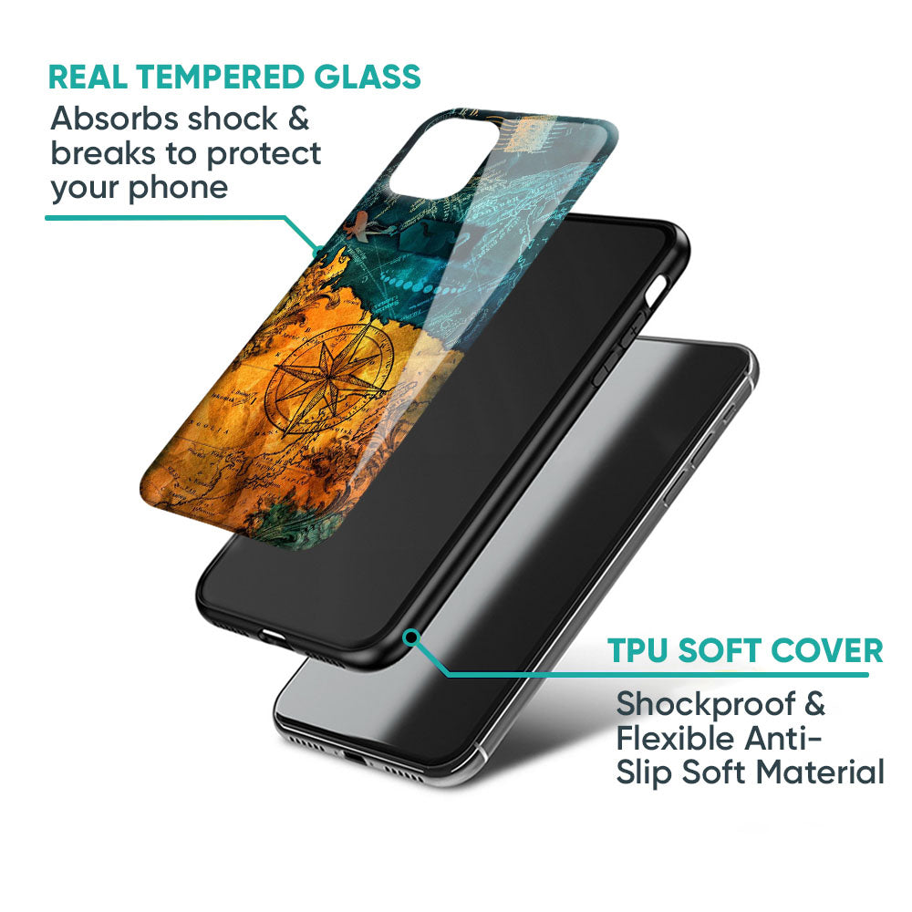 Architecture Map Glass Case for Samsung Galaxy S24 FE 5G