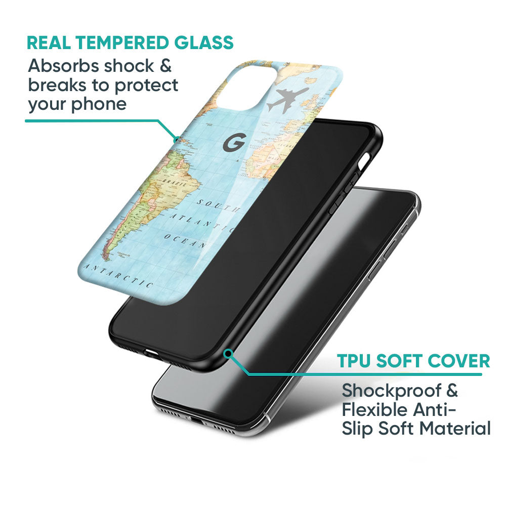 Fly Around The World Glass Case for Google Pixel 9 Pro