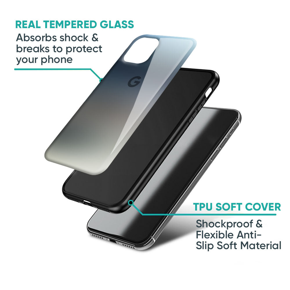 Tricolor Ombre Glass Case for Google Pixel 9 Pro