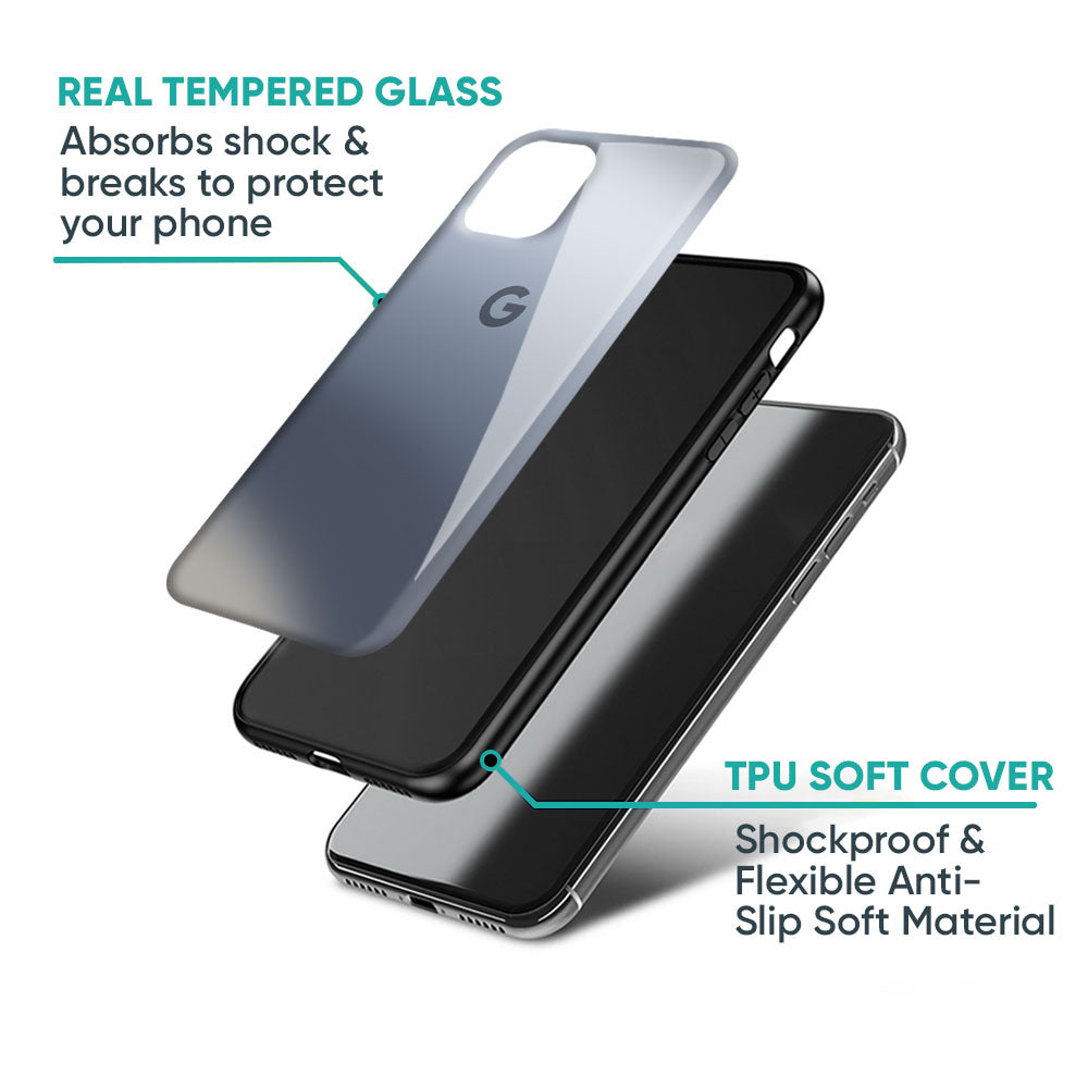 Space Grey Gradient Glass Case for Google Pixel 9 Pro XL