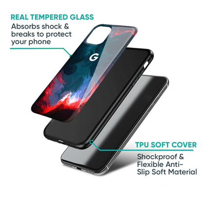 Brush Art Glass Case For Google Pixel 9