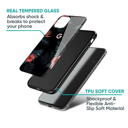 Tropical Art Flower Glass Case for Google Pixel 9