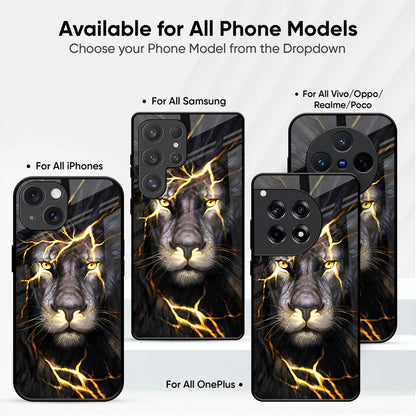 Golden Grey Tiger Glass Case