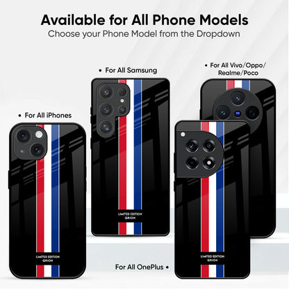 Flag Striped Glass Case