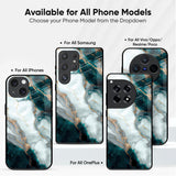 Aqua Green Marble Glass Case