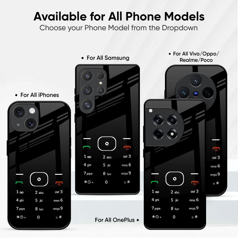 Classic Keypad Pattern Glass Case