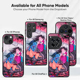 Radha Krishna Art Glass Case