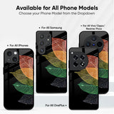 Colorful Leaves Glass Case