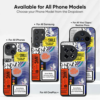 Smile for Camera Glass Case