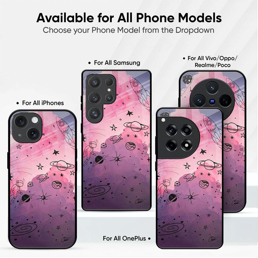 Space Doodles Glass Case